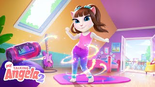 Can You Dance Like This?! 💃 My Talking Angela 2 #shorts screenshot 2