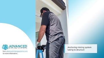Misting System Installation Tips. Watch Professional Install Backyard Patio Misting System.
