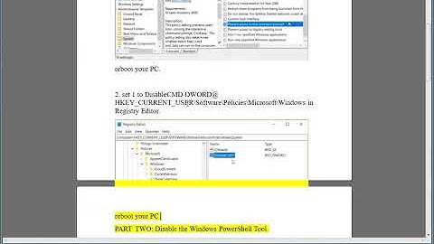 Disable Command Prompt or PowerShell on Windows
