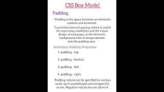 Padding #padding #cssboxmodel #css #css3 #cascadingstylesheets