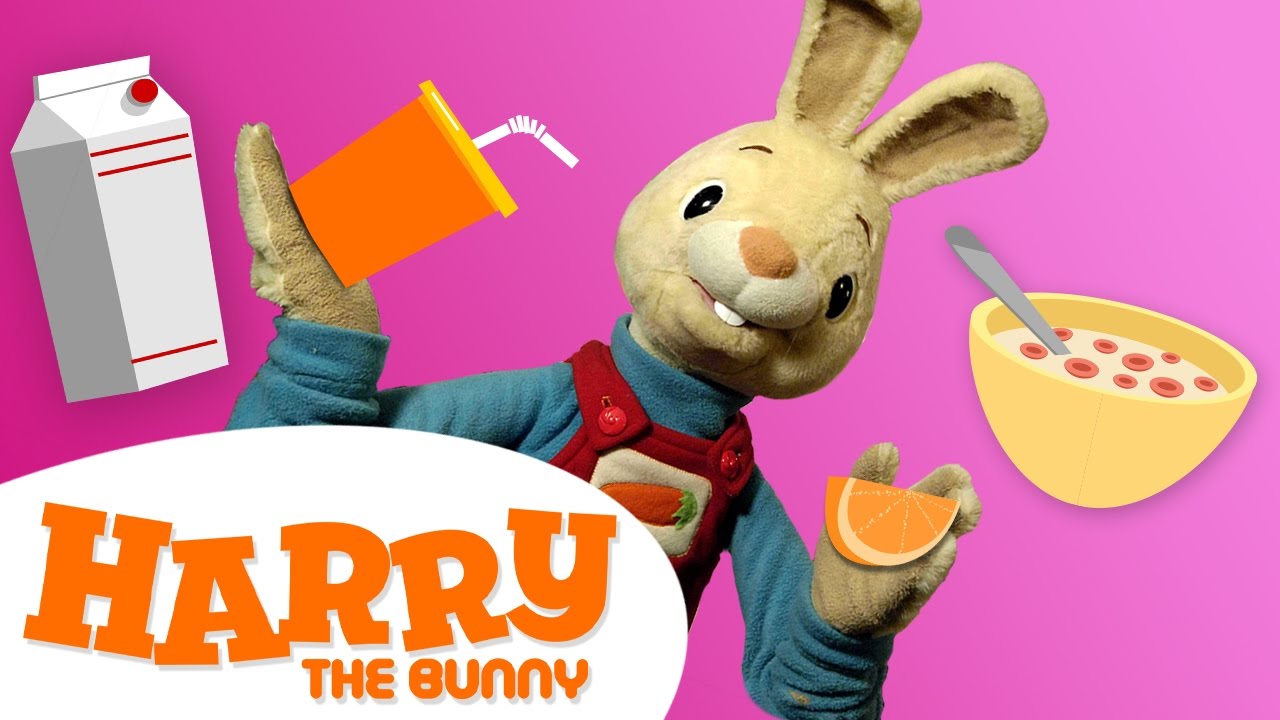 Vocabulary on Breakfast Food for Kids | Vocabulary Videos for Children | Learn with Harry the Bunny