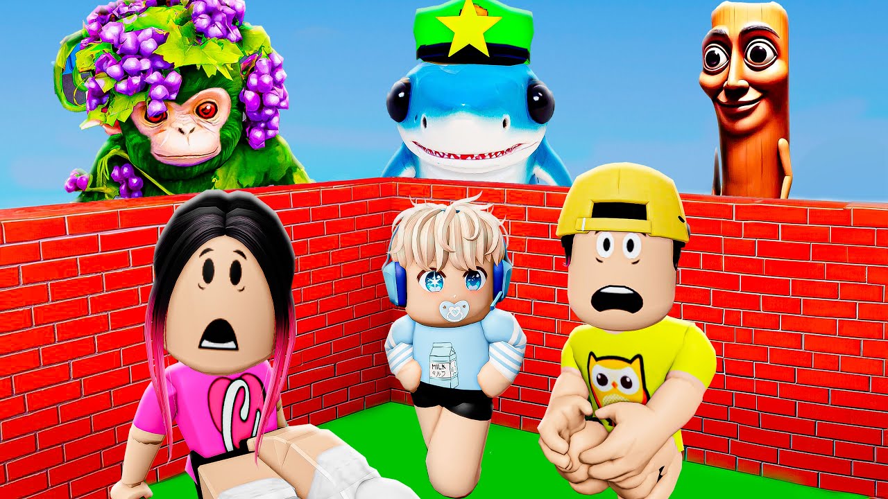 CONSTRUA RÁPIDO PARA SOBREVIVER AOS MONSTROS COM ANA TOYS GAMES NO ROBLOX!