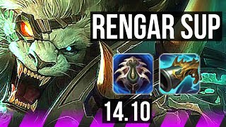 RENGAR & Corki vs SERAPHINE & Jinx (SUP) | 7 solo kills, 34k DMG, 600+ games | KR Master | 14.10