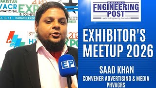 Saad Khan Convener Advertising Media Phvacrs Exhibitors Meetup 2026 Engineering Post