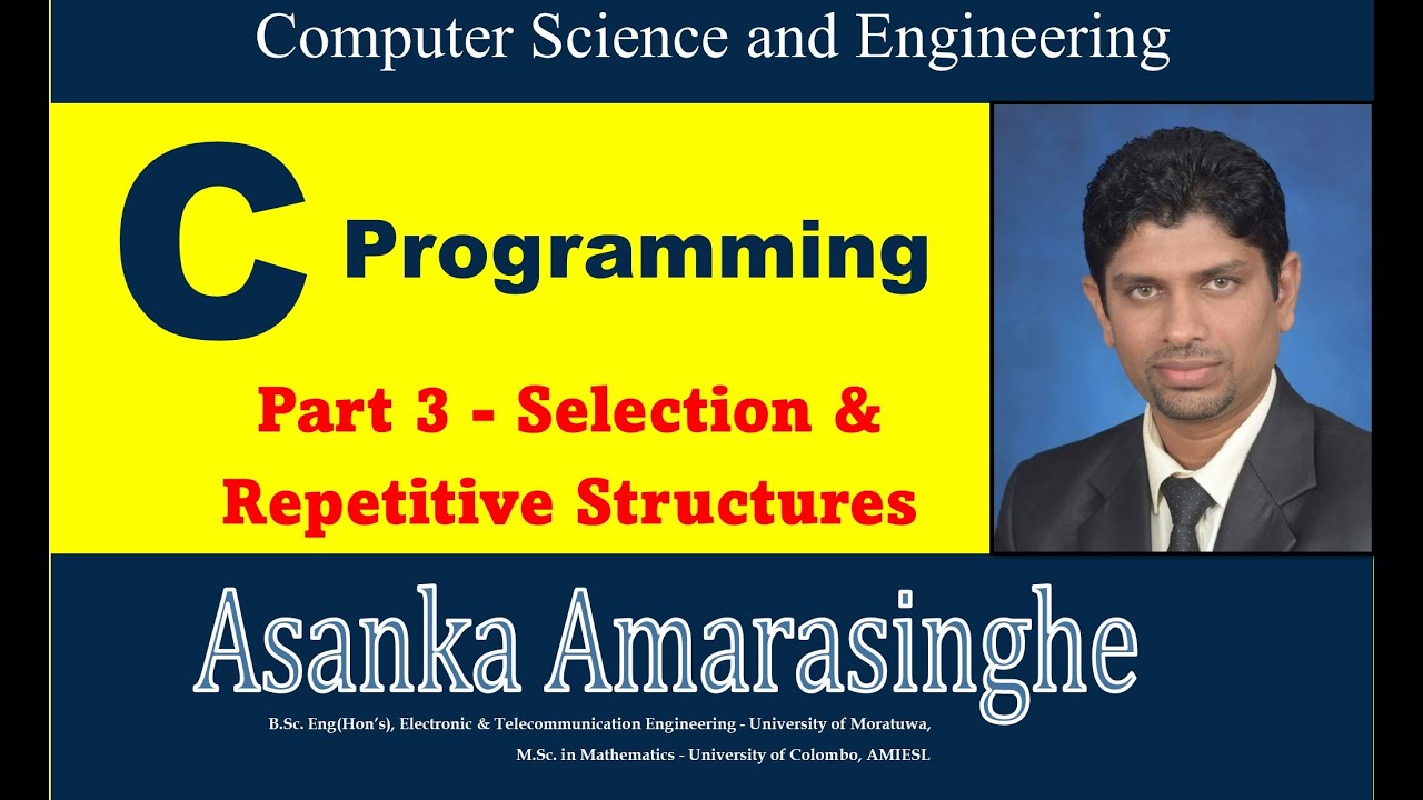 C programming 3 - Selection and loops - YouTube
