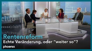 Presseclub: Am Kipp-Punkt – wie sichern wir die Rente?