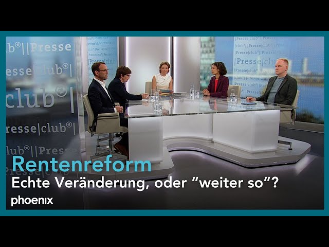 Presseclub: Am Kipp-Punkt - Wie sichern wir die Rente? | 10.08.25