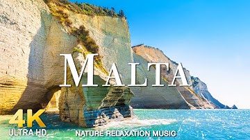 FLYING OVER MALTA (4K UHD) - Relaxing Music Along With Beautiful Nature Videos - 4K Video Ultra HD