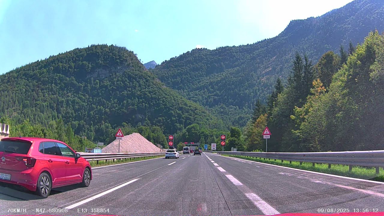 Campingurlaub Kroatien 08/2025, sehenswerte Wegstrecke zwischen Bad Reichenhall und Villach