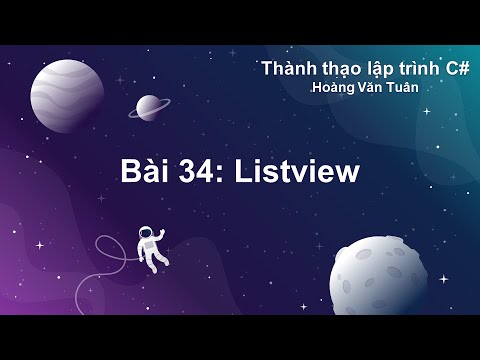 combobox vb  New Update  [Thành thạo  C#] Bài 34: Listview