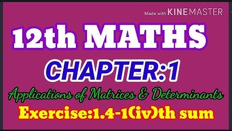 TN-12th MATHS Chapter:1-Exercise:1.4-1(iv)th sum