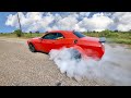 I DID MY FIRST BURNOUT IN MY DODGE CHALLENGER HELLCAT REDEYE