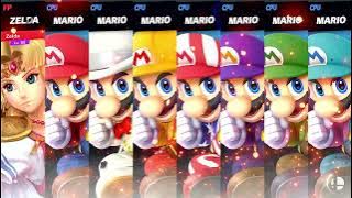 Super Smash Bros Ultimate Amiibo Fights Request Zelda vs Mario Army