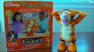 DISNEY'S TUMBLE TIME TIGGER ELECTRONIC TOY VIDEO REVIEW