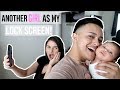 ANOTHER GIRL AS MY LOCK SCREEN PRANK ON GIRLFRIEND!