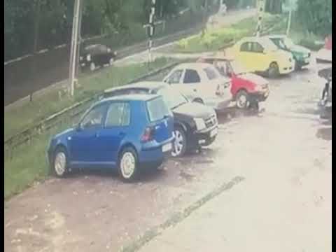 Accident cu 8 victime în Neamț, surprins de camere