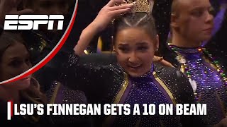 Aleah Finnegan gets a 10 on beam for LSU vs. Florida | ESPN Gymnastics