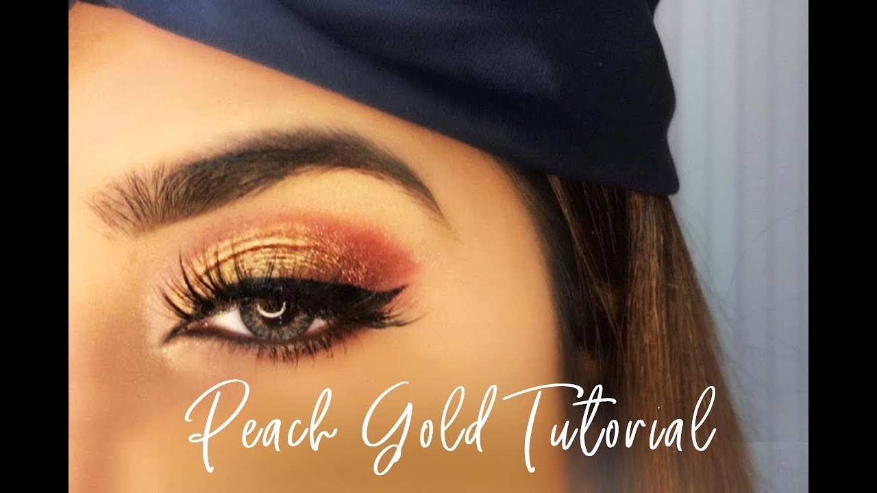 Peach Gold Eye Makeup Beauty Hooked YouTube