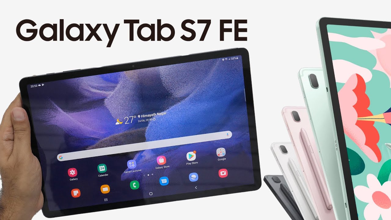 Samsung Galaxy Tab S7 FE Hands On Overview - YouTube