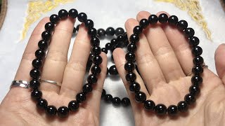 How to Differentiate Black Onyx, Black Obsidian, Black Tourmaline?