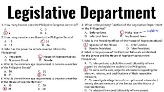 Article Vi - 1987 Philippine Constitution General Info - Cse Reviewer