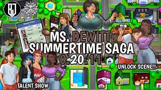 SUMMERTIME SAGA PART 04 - MISS. DEWITT FULL WALKTHROUGH || TALENT SHOW || SUMMERTIME SAGA 0.20.11