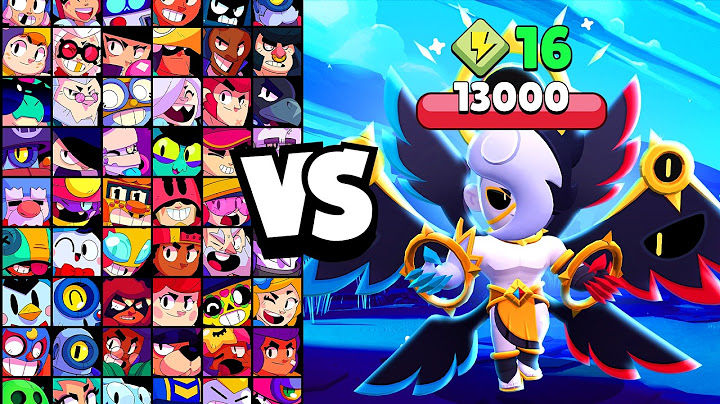 DARK ANGEL EDGAR vs ALL BRAWLERS! With 16 POWER-UPs! | Brawl Stars