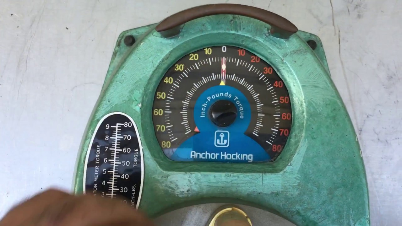 Anchor Hocking Spring Torque Tester - YouTube