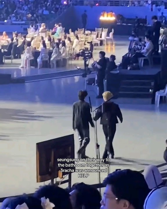 HAN WANTED TO USE THE BATHROOM BUT 3RACHA WERE ANNOUCED AS WINNERS SO HE RAN BACK 😭 #han #straykids
