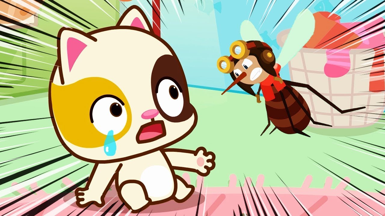 Go Away! Bad Mosquitoes | Kids Safety Tips | Nursery Rhymes | Kids