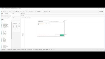 Logical Functions in Calculated Fields