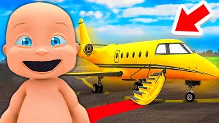Baby Goes On AIRPLANE!