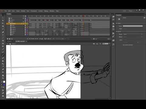 Speed Art Demo using Adobe Animate CC - Storyboarding #6
