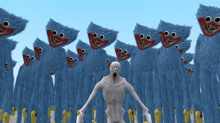 SCP 096 VS 100 HUGGY WUGGY!!! Garrys Mod Sandbox