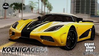 KoenigAgera for GTA SA ANDROID Mod | ABHISHEK | GTA  San Andreas Mod screenshot 4