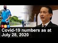 Covid-19 numbers as at July 28, 2020