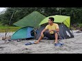 Camping besides the siang river  a beautiful location in tuting  miri ventures