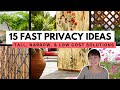 Creative ways to add privacy   landscape design strategies for instantly private backyards