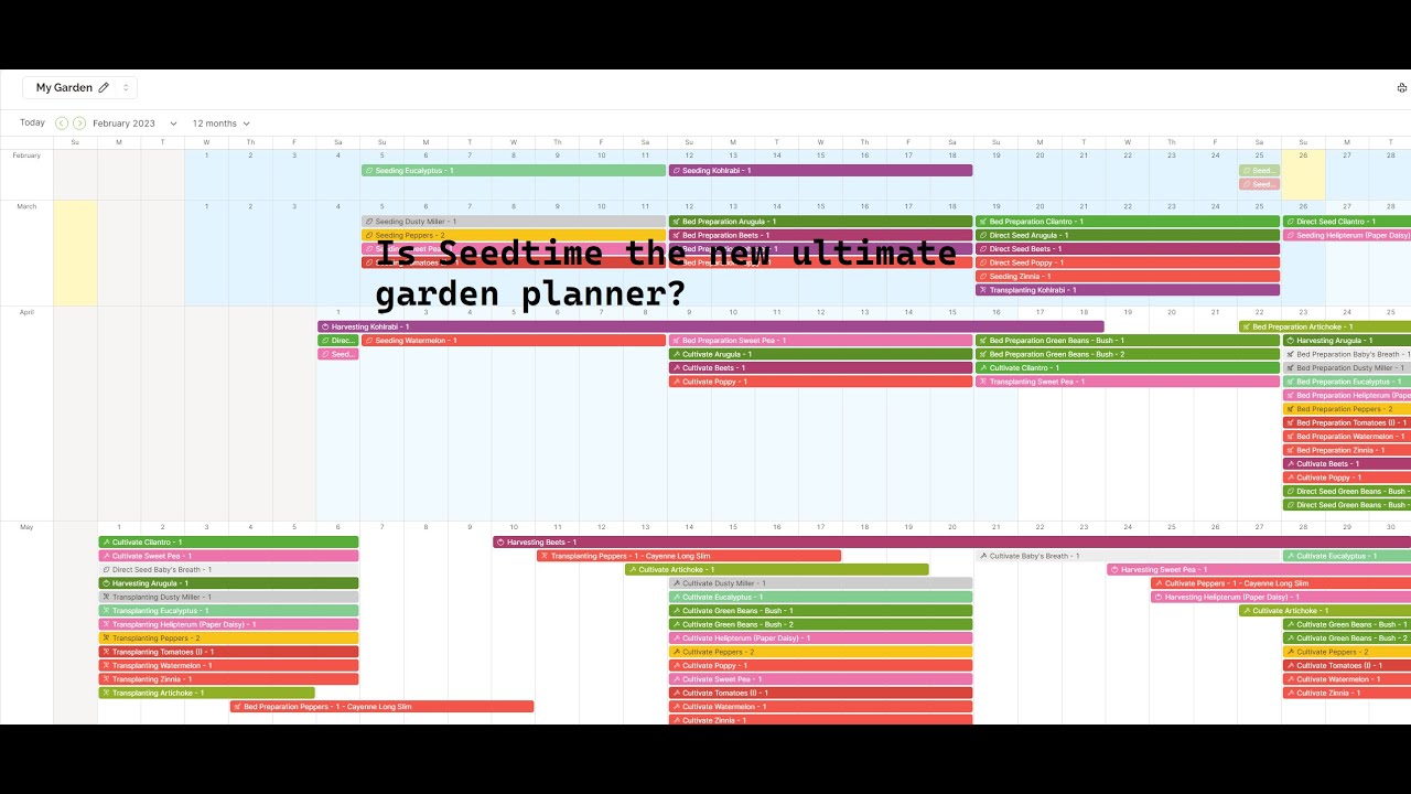 New garden planner app seedtime youtube