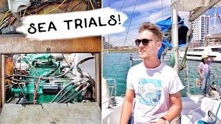 Sea Trials for the 50 Year Old Engine and Hydraulic Drive. | Wildlings Sailing