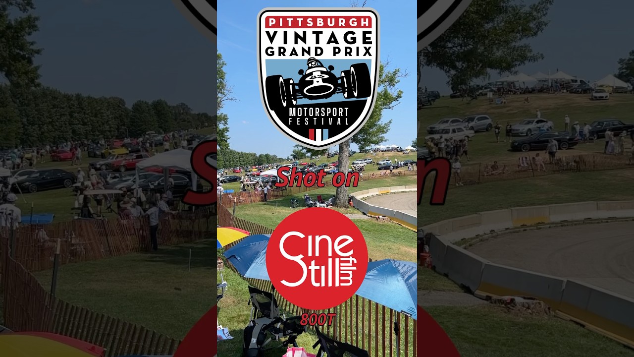 2023 Pittsburgh Vintage Grand Prix, shot on Cinestill 800T 🏎️🏎️🏎️