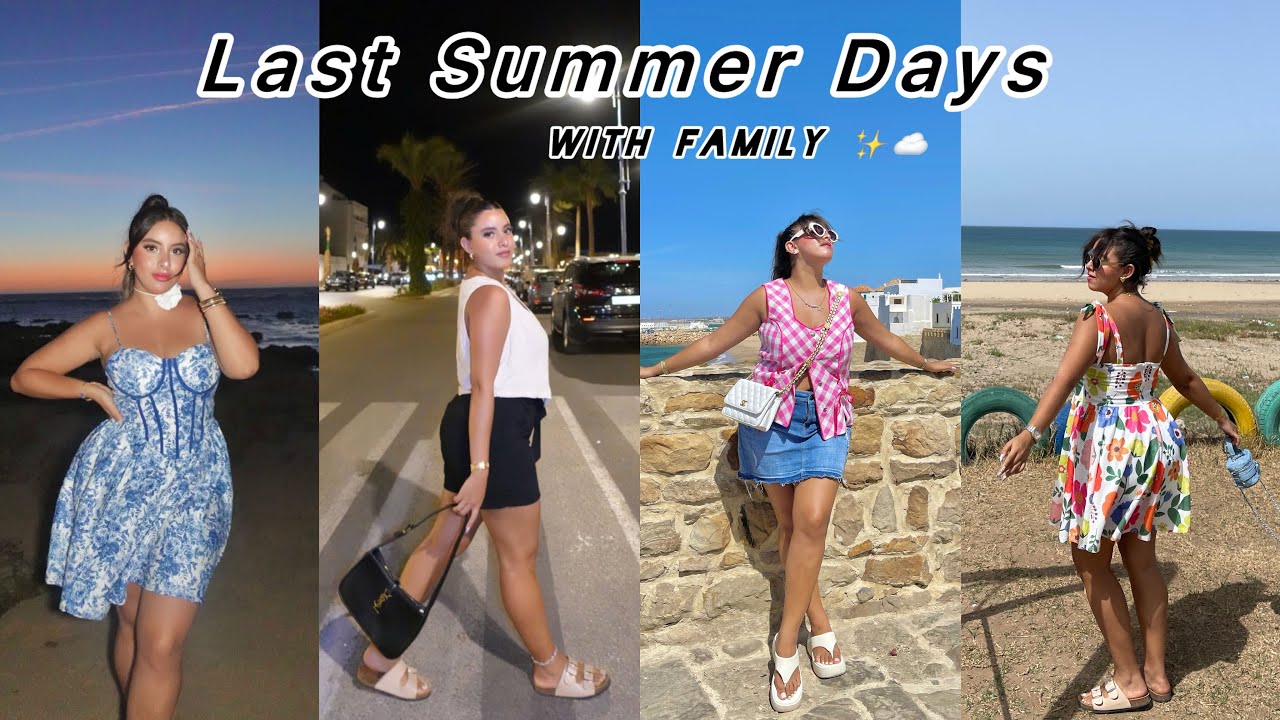 VLOG 4 : الأيام الأخيرة  في فصل الصيف ✨☁️ ( Food , Outfits , Beach , grwm )🌊☀️