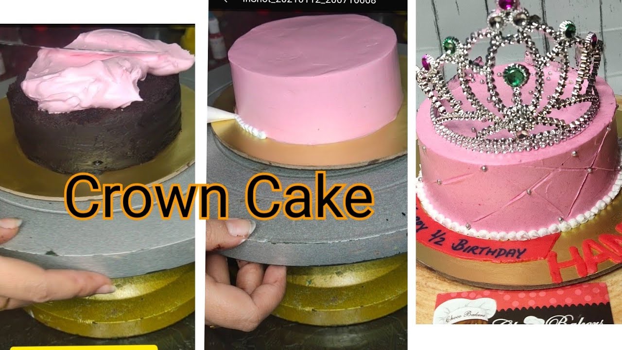crown cake | making of crown cake | easy way | 