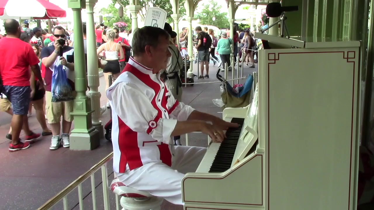 More Casey's Corner Piano, Magic Kingdom at Walt Disney World YouTube