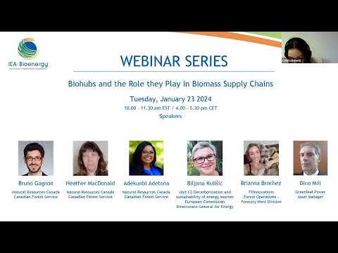 IEA Bioenergy Webinar – Biohubs and the role they play in biomass supply chains - video from IEA Bioenergy