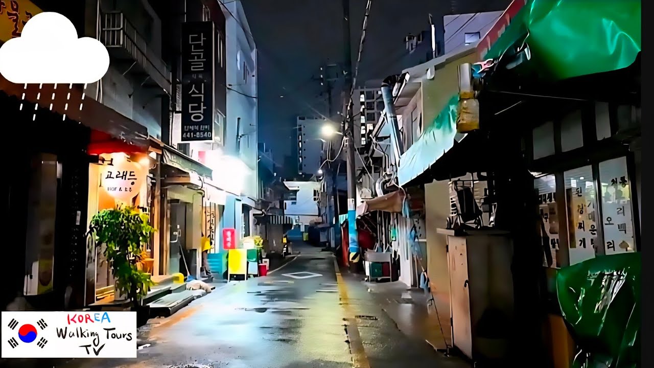 부산 중구 영주동, 비 오는 날의 쓸쓸하고 따뜻한 골목  [4K] Busan, Korea Walking Tours TV🚶‍♂️