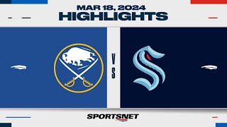 Nhl Highlights Kraken Vs. Sabres, March 18, 2024