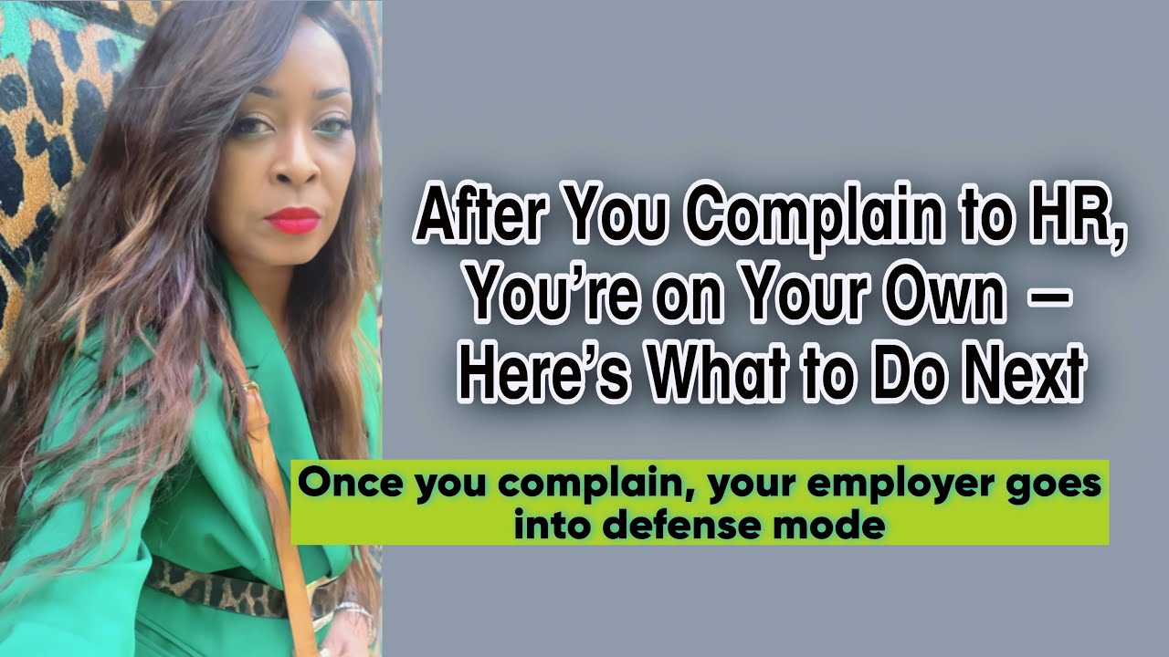 After you complain to HR, you’re on your own. #employeefirst #employeeadvocate #toxicworkplace #job