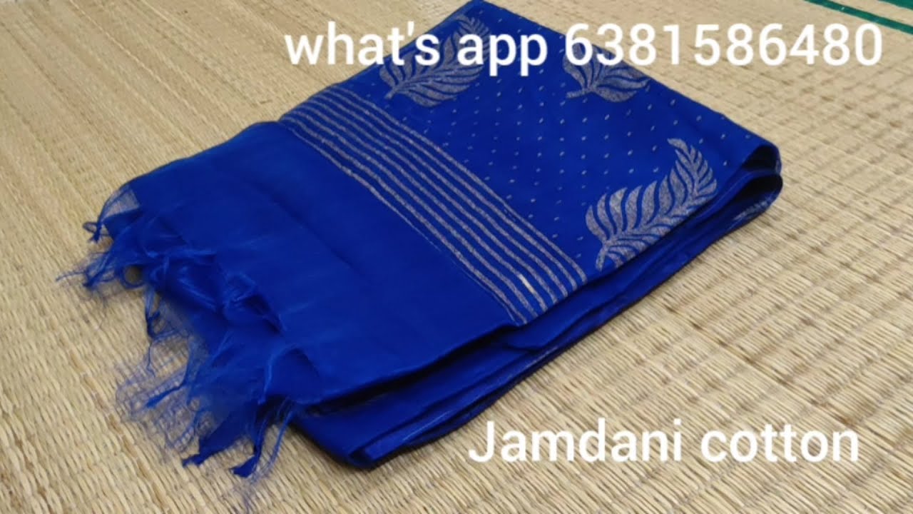 jamdani cotton/sunflower khadi/free shipping Tamilnadu only ♥️ 22424