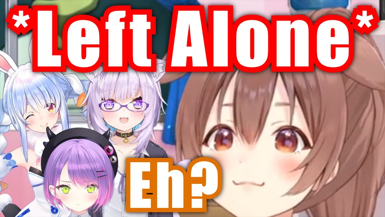 Korone Being Left Alone By Pekora, Okayu, and Towa